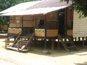 orang asli headman's home for lunch