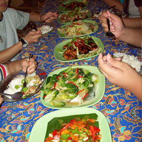 meals at adeline's homestay