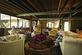 lounge at the farmhouse