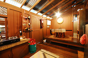 kitchen at adrian's bungalow