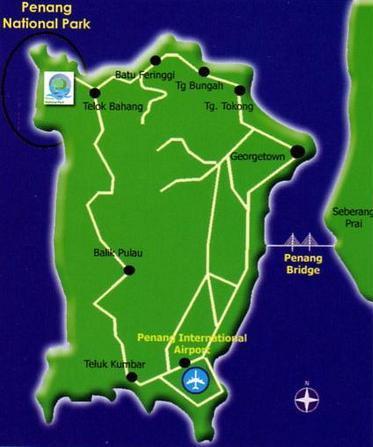 map of penang