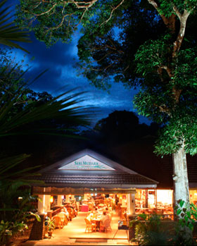 restaurant at night