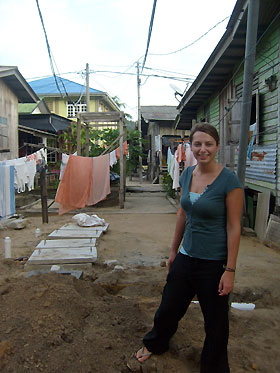 whilst working with the kids and their family at the village